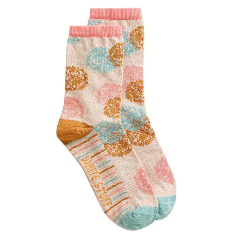 White Stuff Dandelion Floral Ankle Sock image number 0